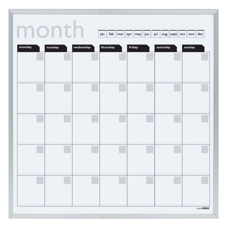 Effortless Dry Erase Calendar Board â Home Designs